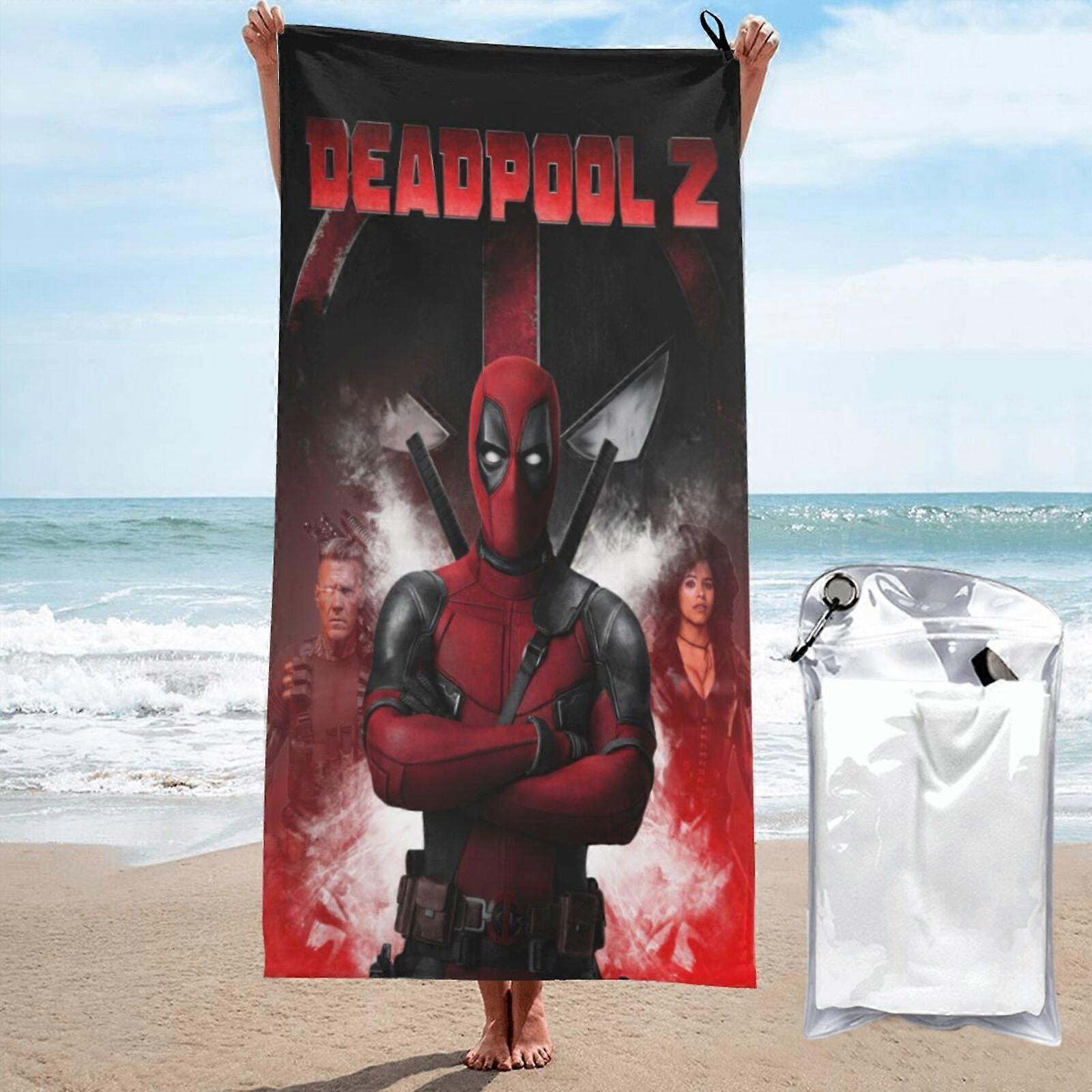 c158Deadpool Microfiber Beach Towel  Absorbent Quick Dry Lightweight LXMT66