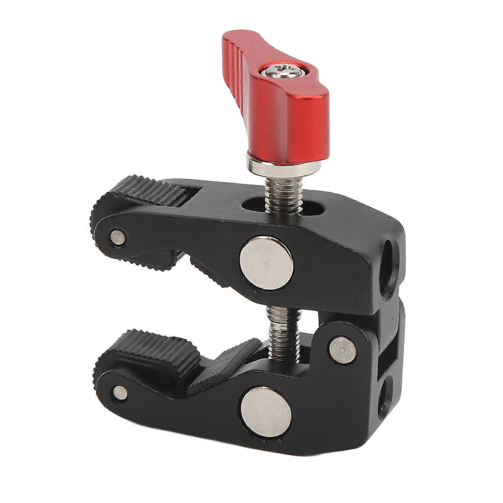 Small Aluminum Alloy Super Clamp Crab Pliers Clip with 1/4 Inch 3/8 Inch Thread Camera Clamp Mount