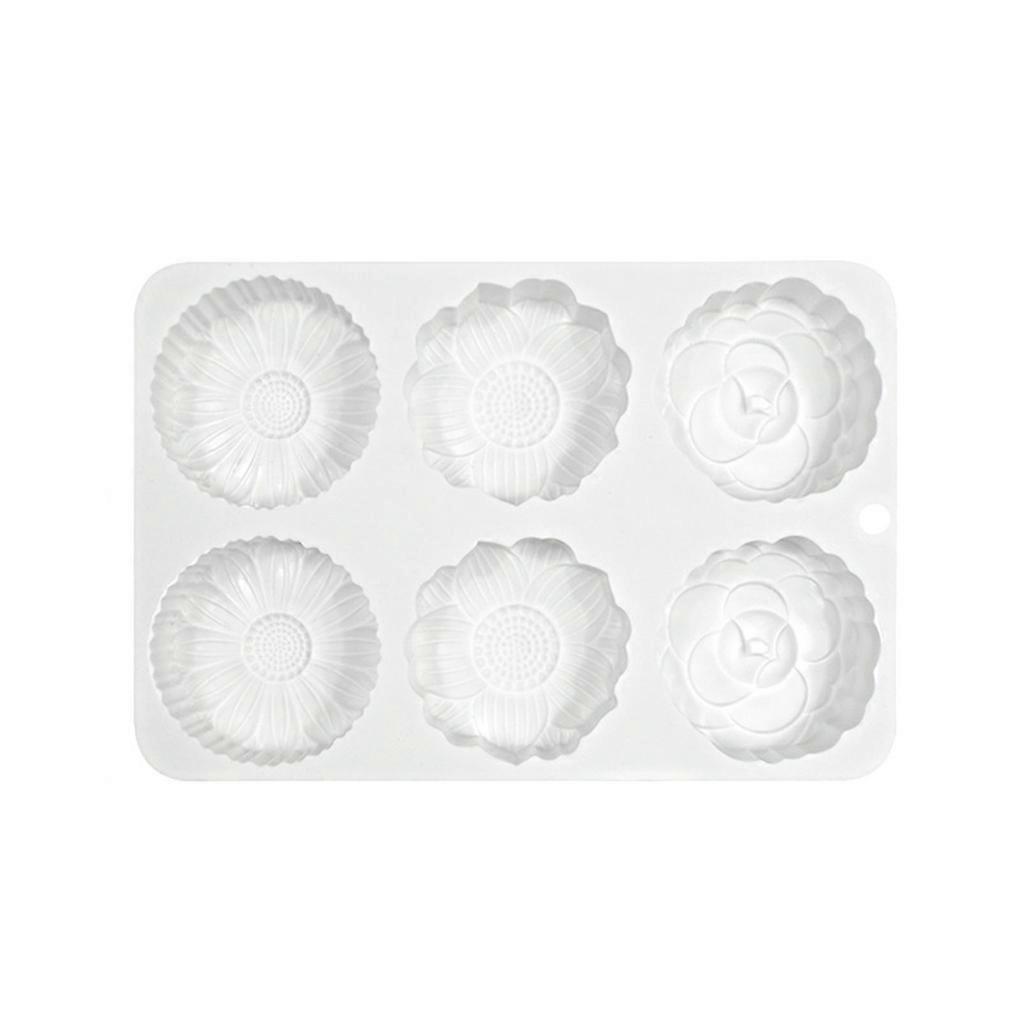 6 Holes Flower Shape Silicone Material Baking Moulds DIY Cake Decorating Tools