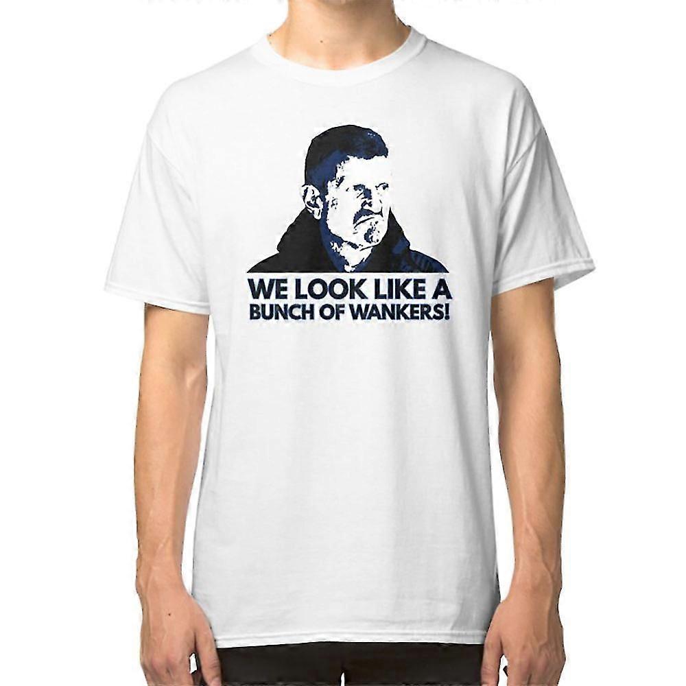 En imponert Guenther Steiner T-skjorte