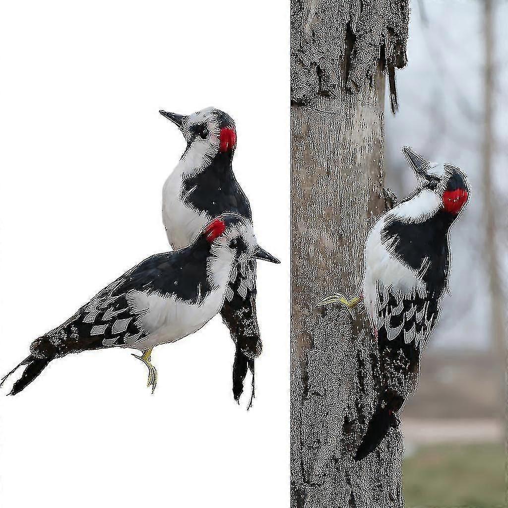 2pcs 진짜 딱따구리 정원 장식