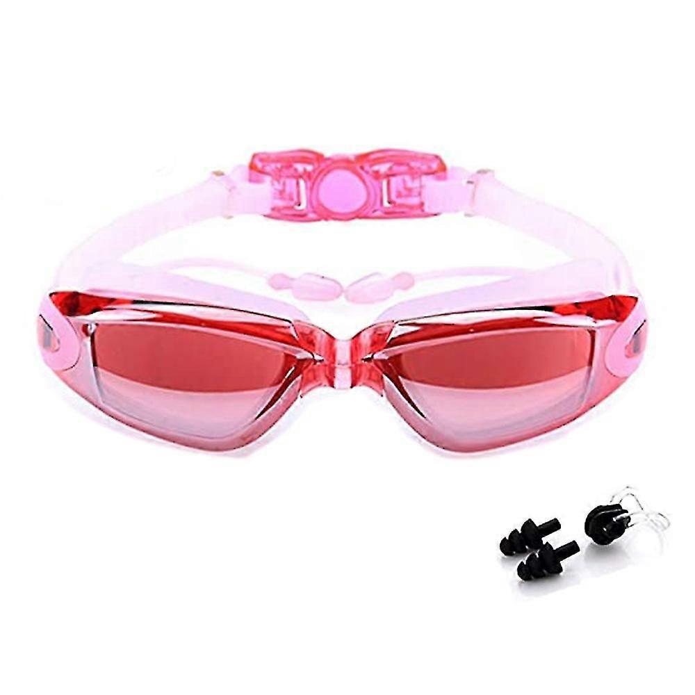 Waterproof And Fog-proof Large Frame Electroplated Swim Goggles For Men And Women Swim Goggles