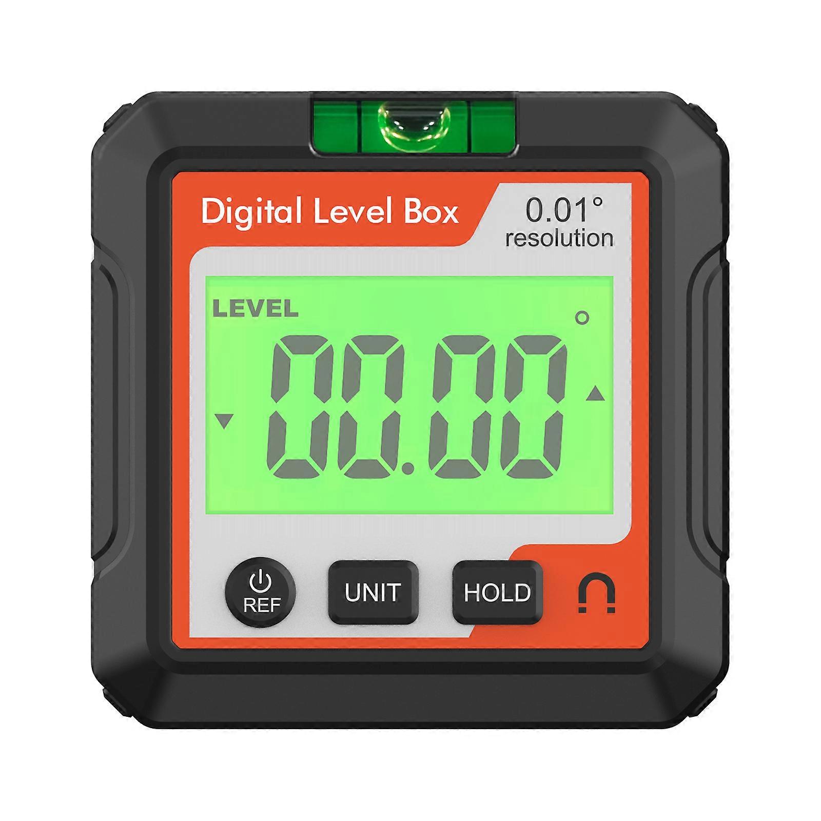 Digital Angle Finder Tool Electronic Level Tool with LCD Bubble Level Magnetic Base for Woodworking Construction Machinery