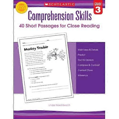 Comprehension Skills: Short Passages for Close Reading: Grade 3