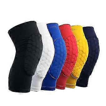2PCS Sports Knee Guard Honeycomb Anti-collision Compression Leg Guard Basketball Football Meniscus Protective Cover