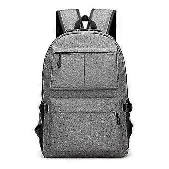 Rucksäcke Robuster großer Rucksack mit USB-Anschluss-lila grau-yvan