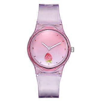 Orologio da polso al quarzo con cinturino in silicone casual casual alla moda Orologio rotondo4, per uomini e donne