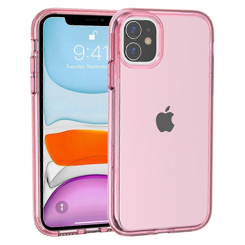 For iPhone 11 Case PC+TPU Shockproof Clear Phone Cover