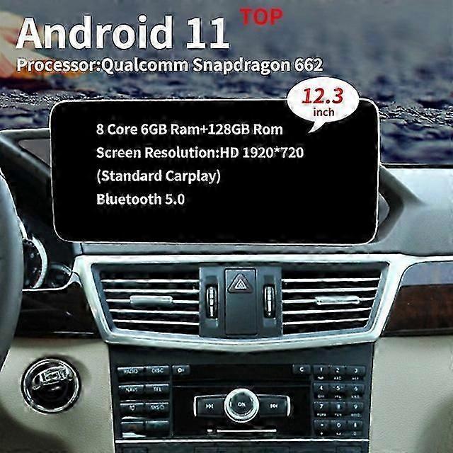 12.3" Touch Screen Android 11 Audio Auto Radio For Benz W212 W207 E200 E260 E350 E Class Car Radios GPS Stereo Wifi