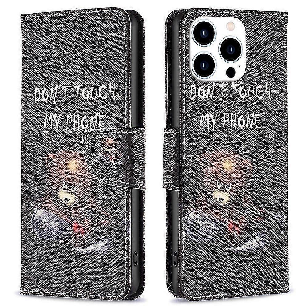 compatible iPhone 16 Pro Leather Case Pattern Printing Wallet Stand Phone Cover  Gift