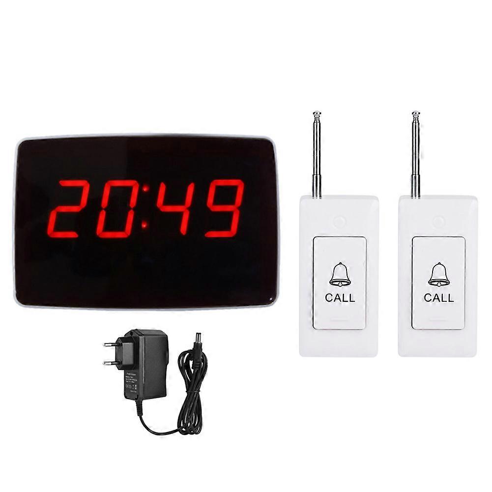 Restaurant Wireless Call Paging System EU Plug 100-240V (Receiver)