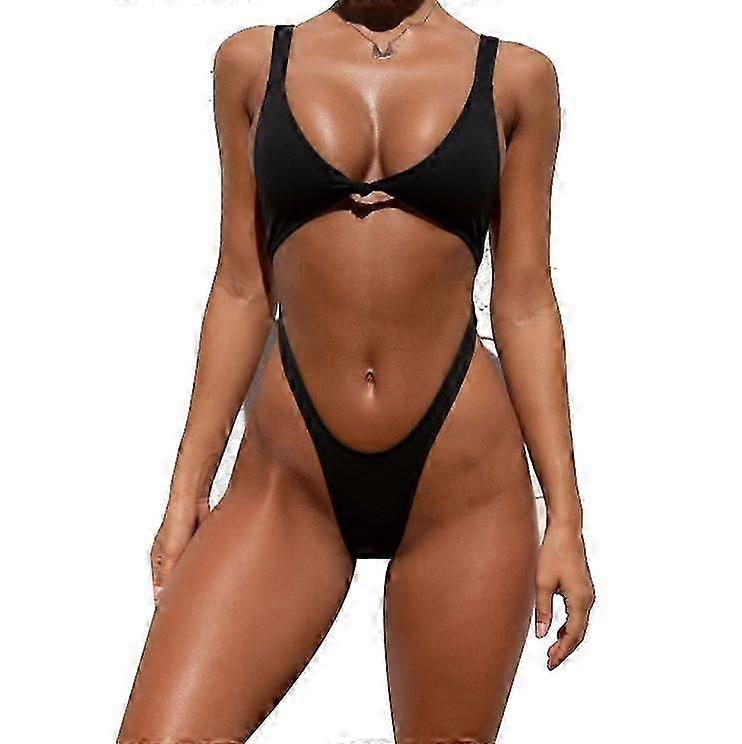 « Bikini Une Pièce Sexy Femme Maillots De Bain String Échancrés »