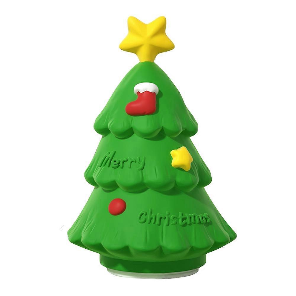 Christmas Tree Night Light Rechargeable Touch Lamp for Bedside Ambient Light 1200mAh