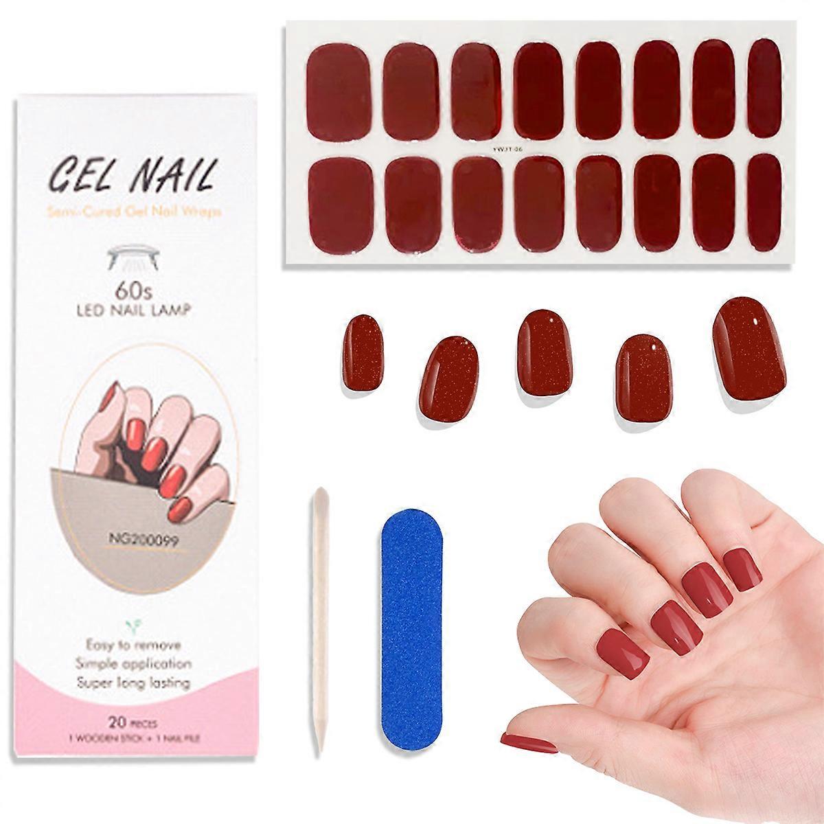 Glitter Gel Polish, Salon-Quality, Sparkle Red