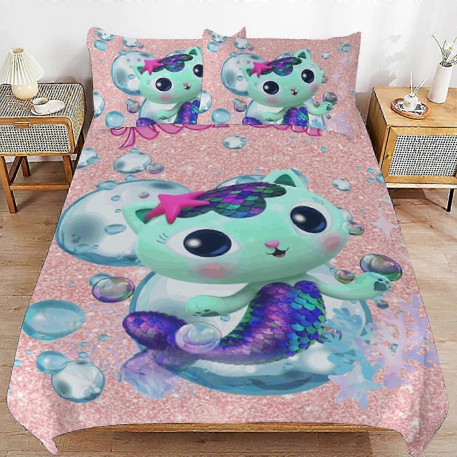 b2583 ملاءات سرير غابي دمية لحاف غطاء لحاف 3 قطع طقم مفروشات 1 غطاء لحاف و 2 غطاء وسادة ملاءات سرير gb2583