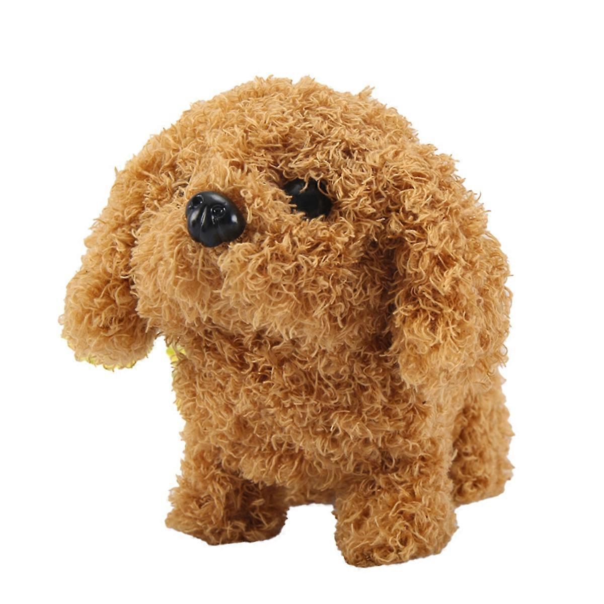 MINI Robot Puppy, My Realistic Robot Puppy, Interactive Plush Pet Kids Toys Electronic Pets for Barking,Tail Wagging D