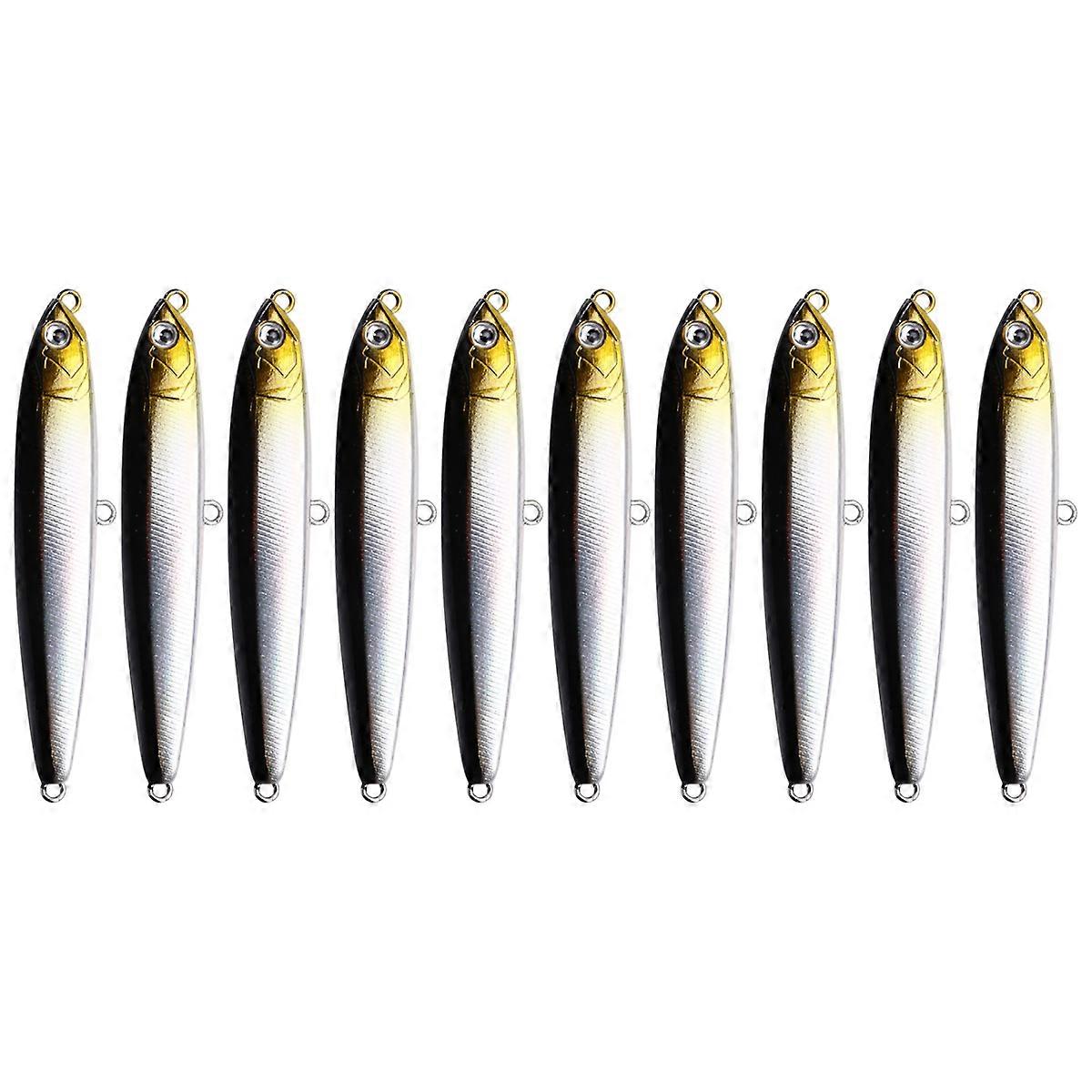 10PCS Floating Pencil Sea Fishing Lures 10g Z Action Artificial Hard