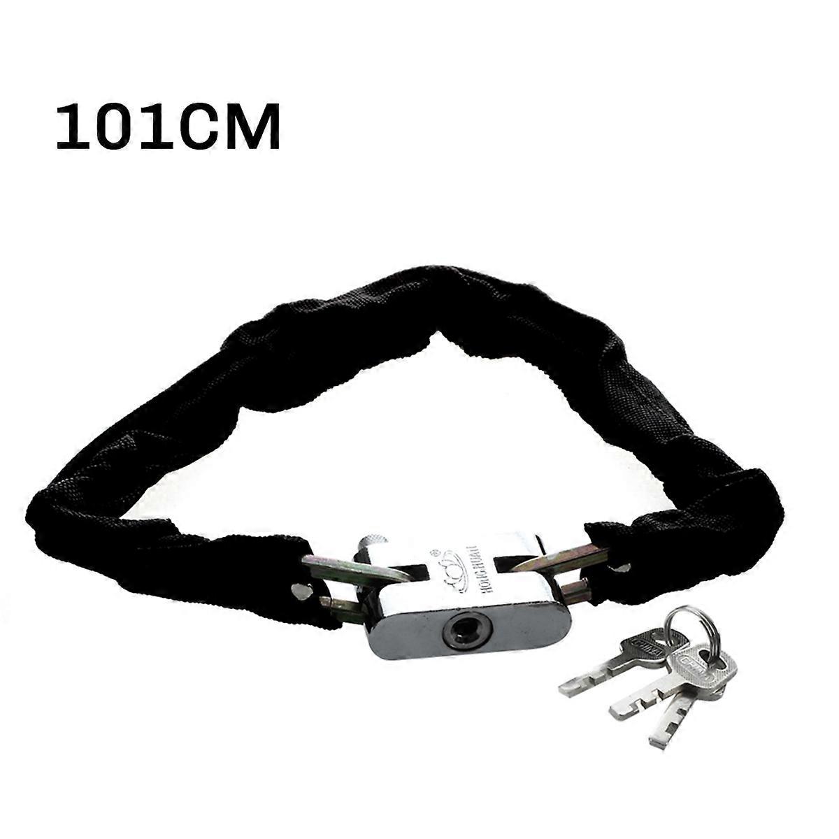 Bicicleta de estrada anti-roubo de metal de bloqueio de bicicleta 101 CM resistente com chave