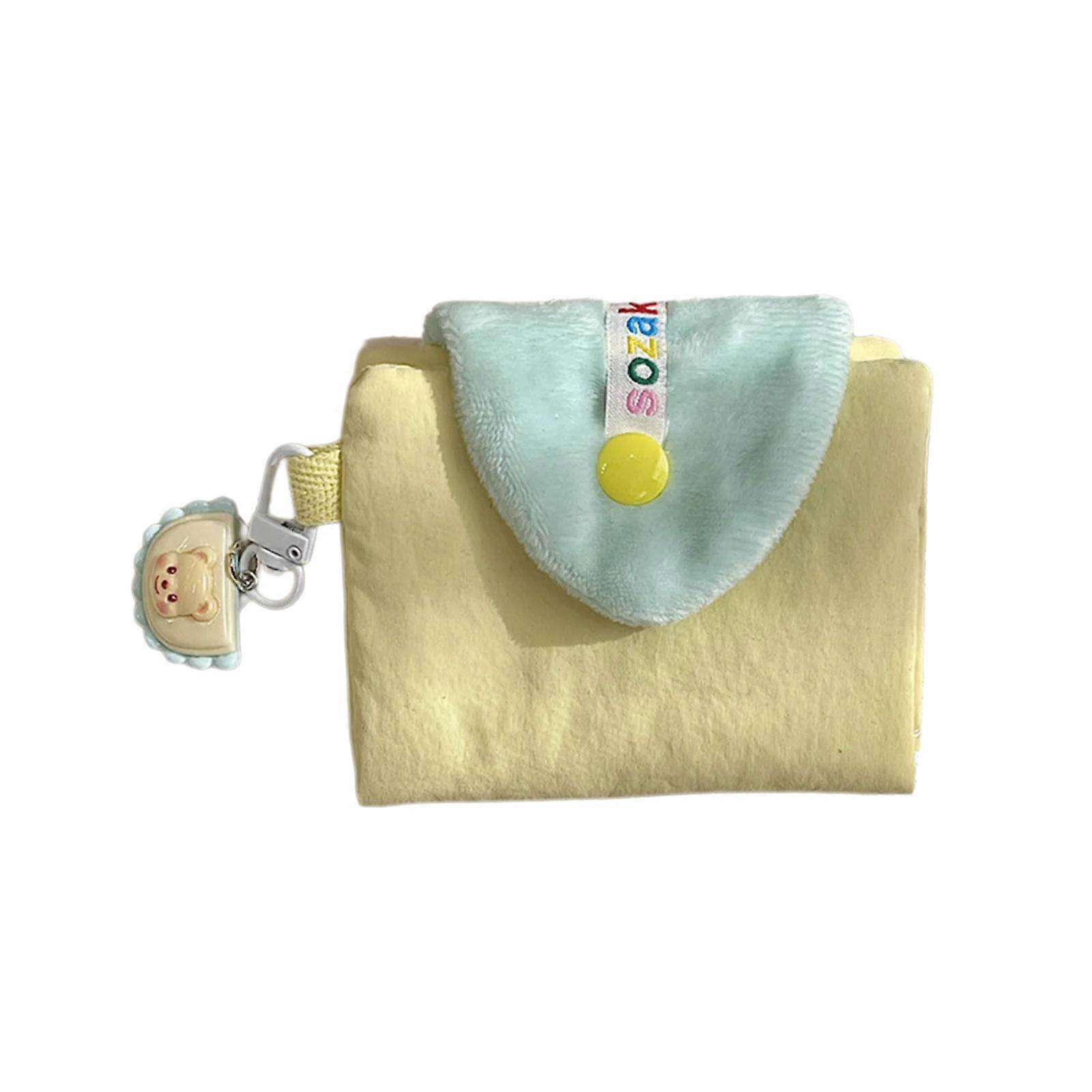 Portable Earphone Storage And Coin Purse Soft Lipstick Storage Bag For Easy Access During Workouts And Casual Travel Yellow