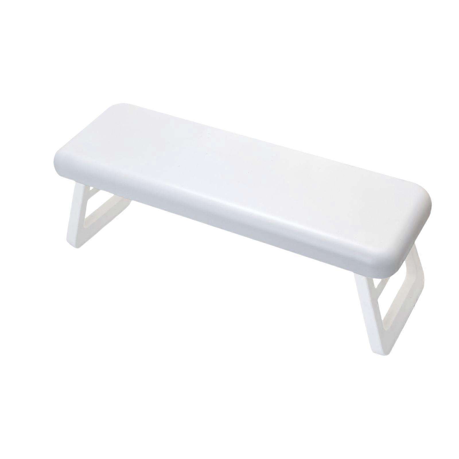 Foldable Nail Hand Rest Wrist Support Ergonomic Plastic Nail Stand Manicure Accesories for Professional and Enthusiasts  White