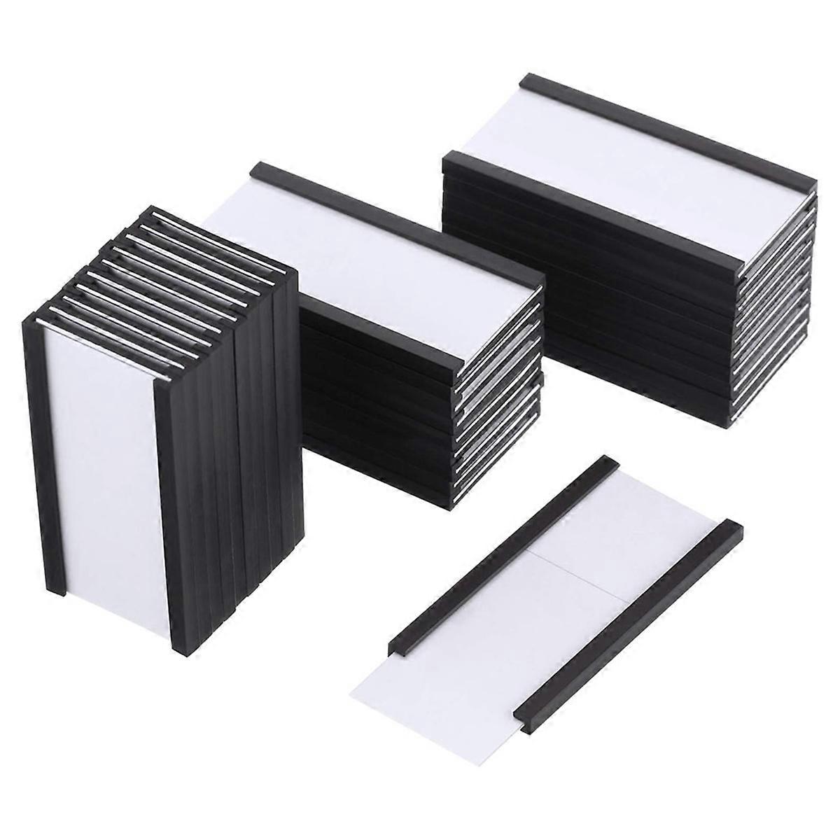 Magnetic Label Holders 1inchx 2inch with White Card Inserts