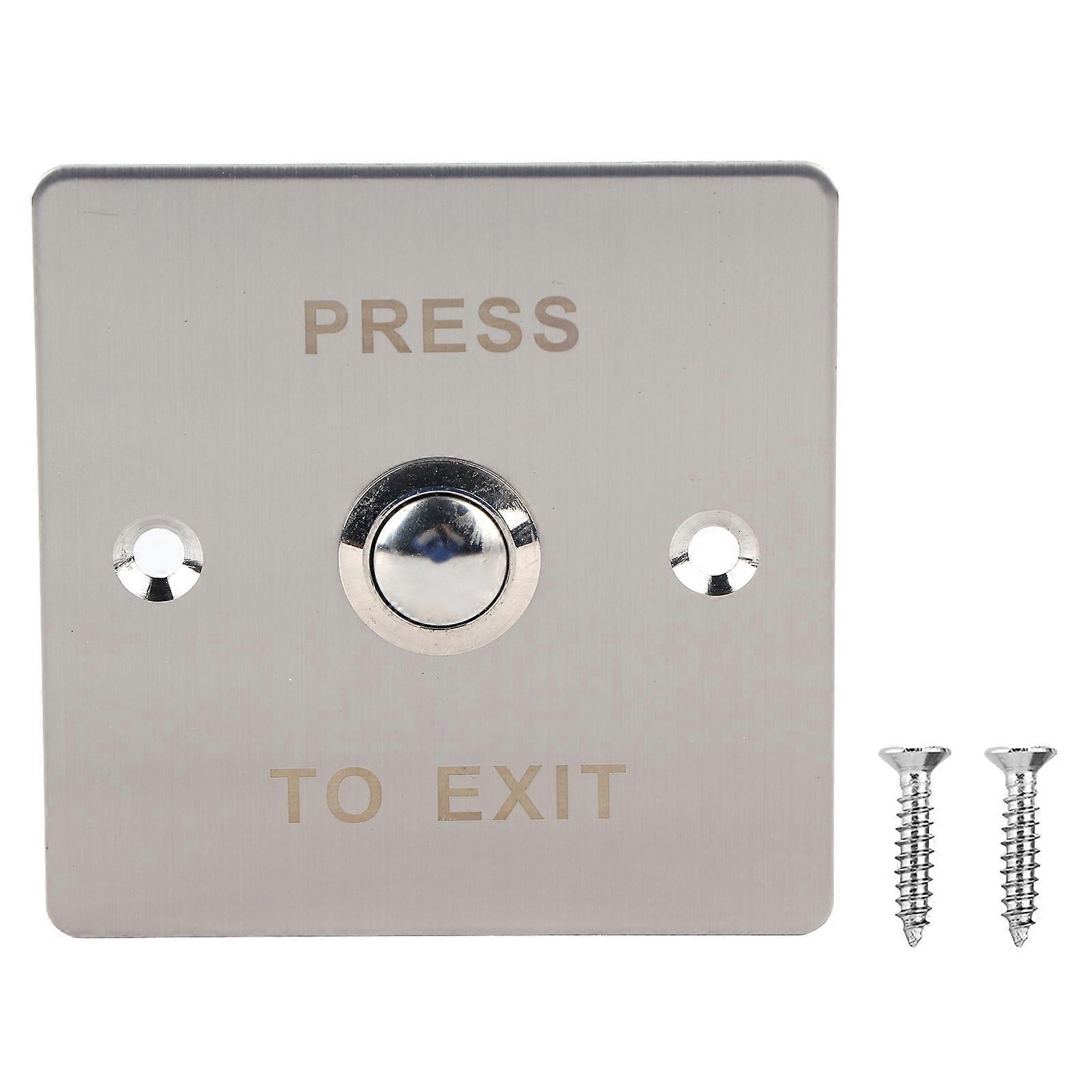 Stainless Steel Door Switch Door Exit Access Push Button Release Button for Access Control Lock