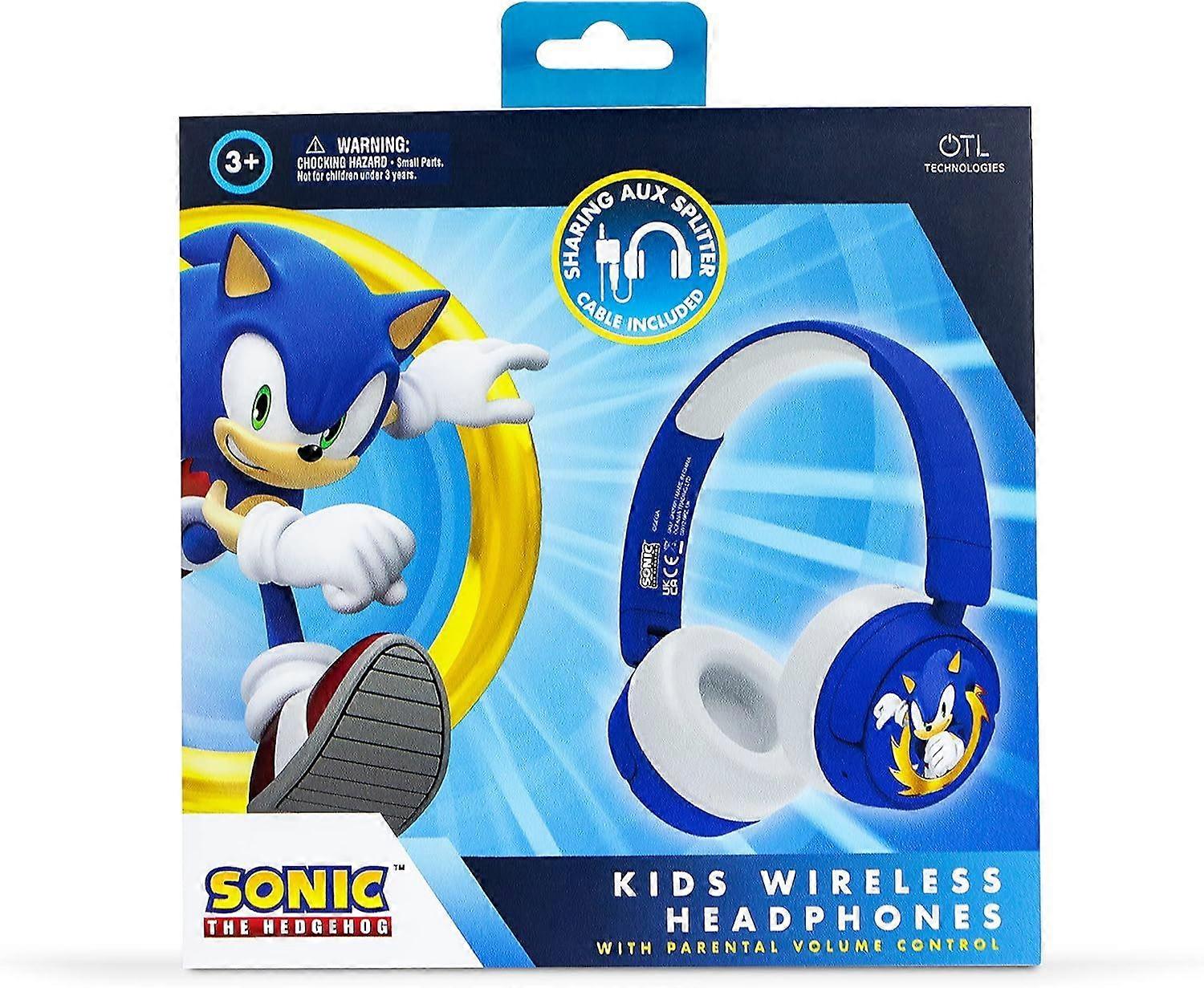 OTL Bluetooth Wireless Junior Sonic The Hedgehog Headphones (Sonic)