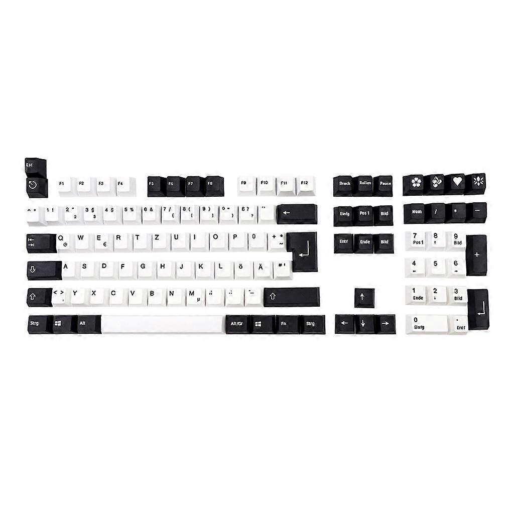 Replacement for Key Cap Set 109pcs PBT Heat Sublimation for Mechanical Keyboard