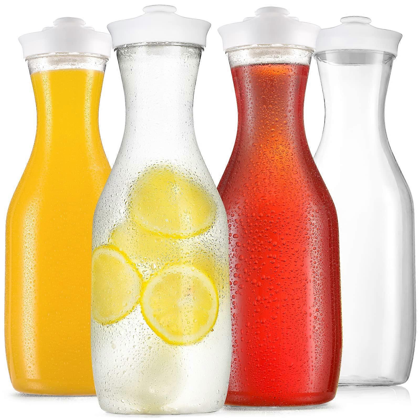 4 Pack BPA Free Juice Containers for Water and Iced Tea 50 Oz