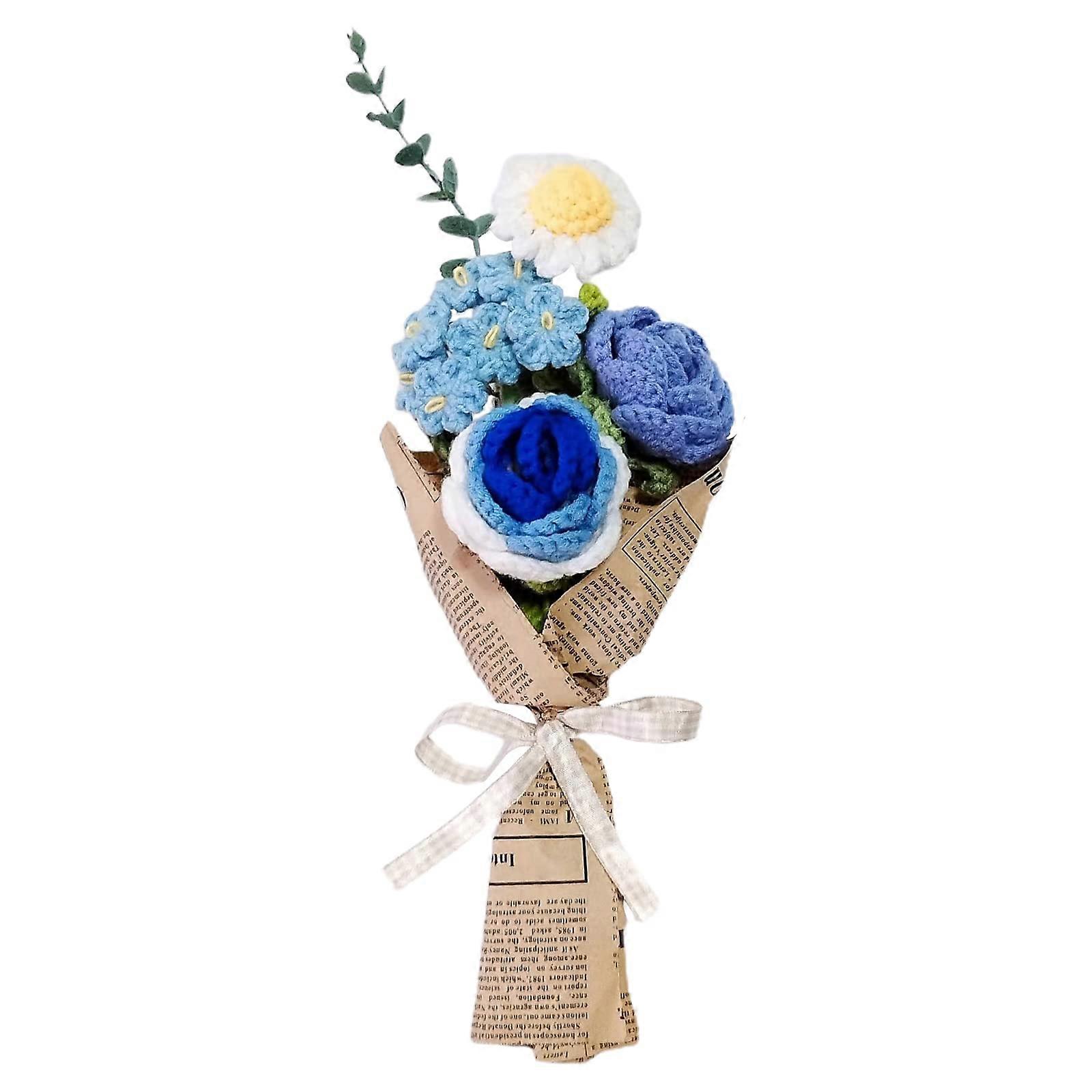 Handmade Flower Bouquet for Home Table Decor - Artificial Floral Arrangement, Multicolor, 15 Inches, Rustic Style