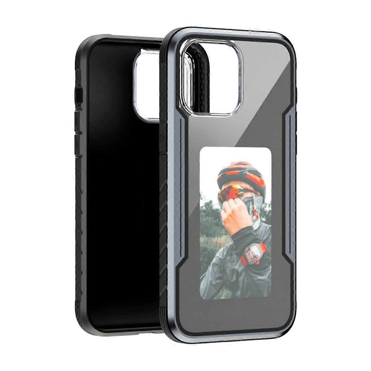 Smart NFC EInk Screen DIY Phone Case Custom Refesh Screen Display Mobile Phone Case Cover for IPhon