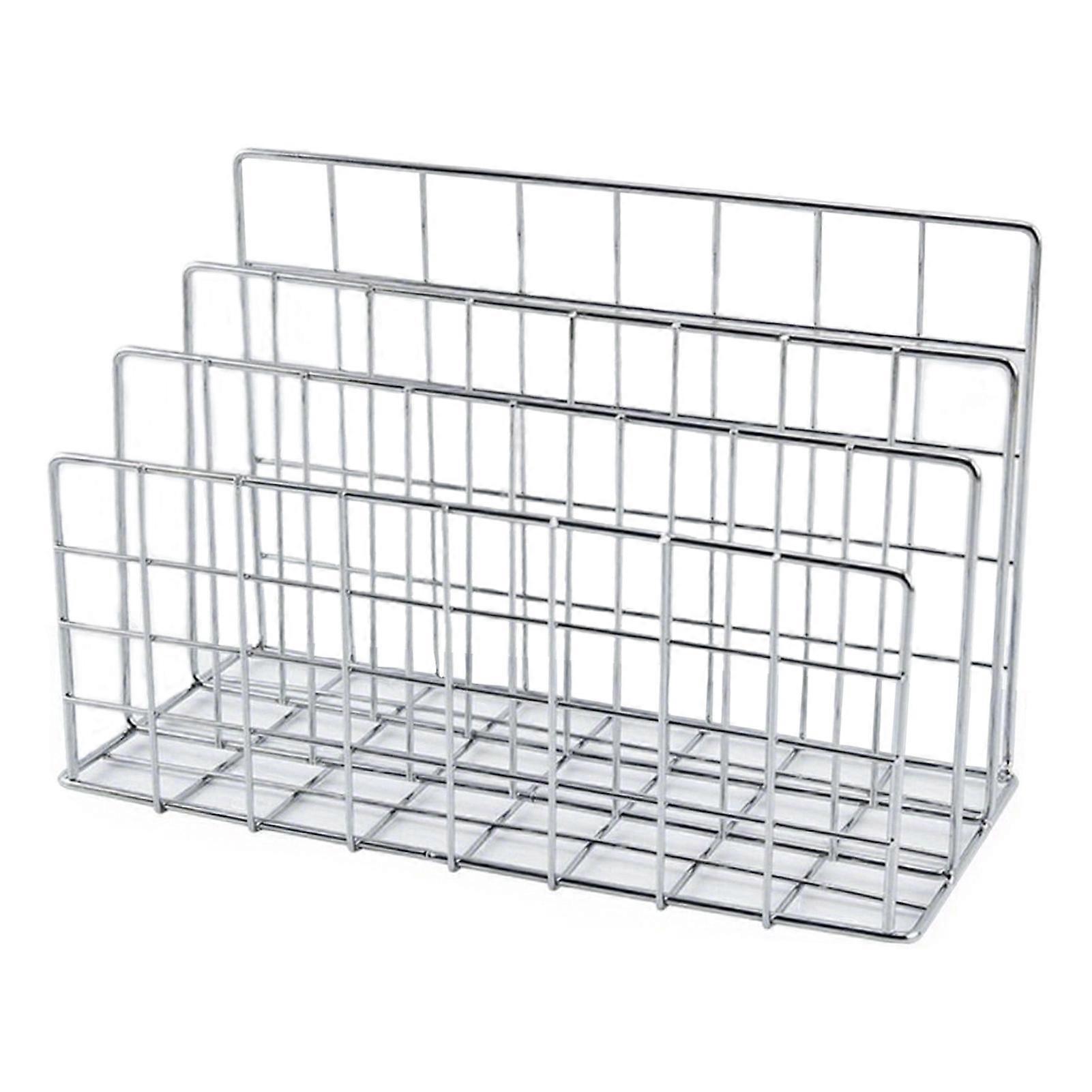 Table Top Metal Storage Rack 3 Compartment Modern Design Display Shelves