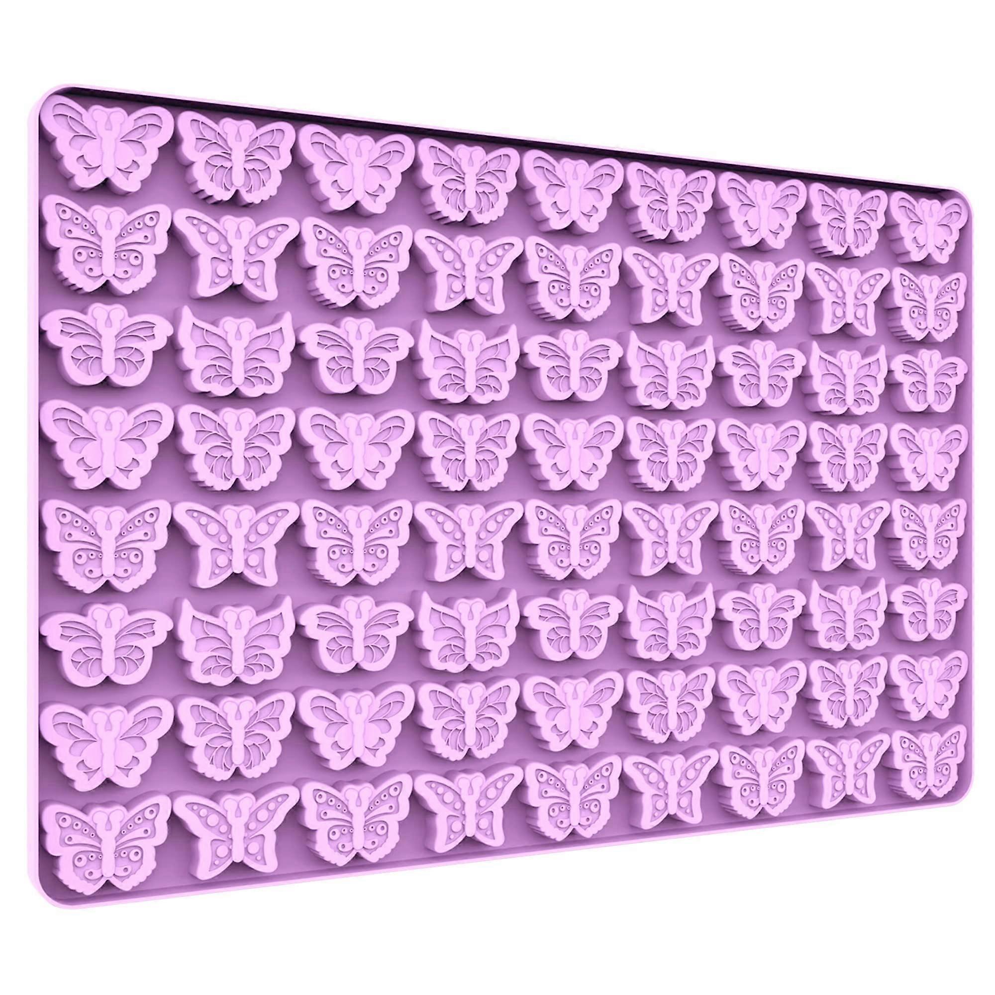 Mini Butterfly Silicone Molds for Chocolate, Gummy, Sugar, and Ice Cubes - Flexible BPA-Free Silicone Molds in Assorted Colors