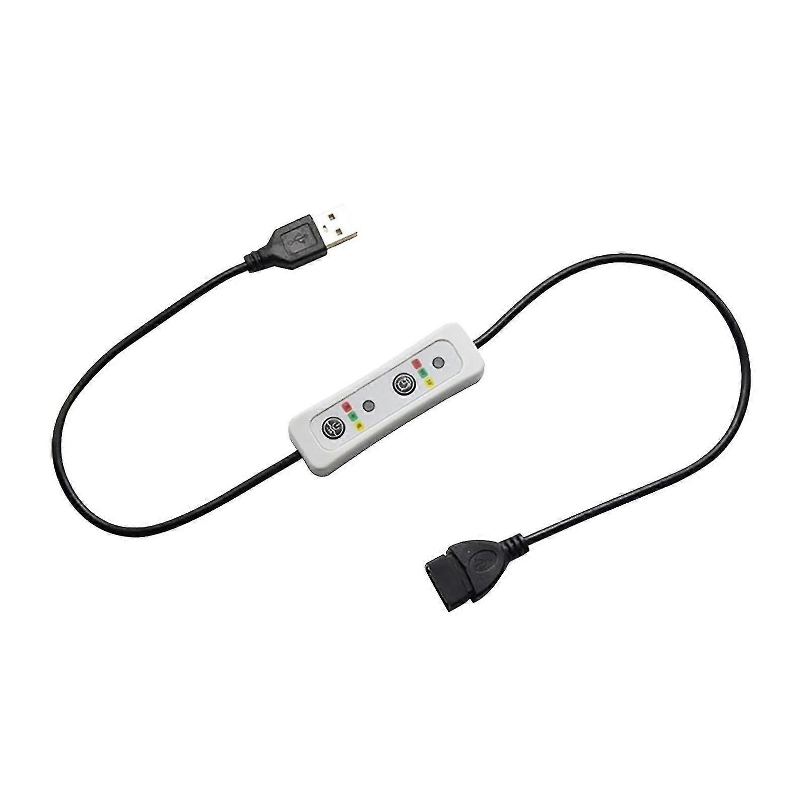 USB Timer Switch Extension Cable 60cm Power Supply Line for Desk Lamp Lights