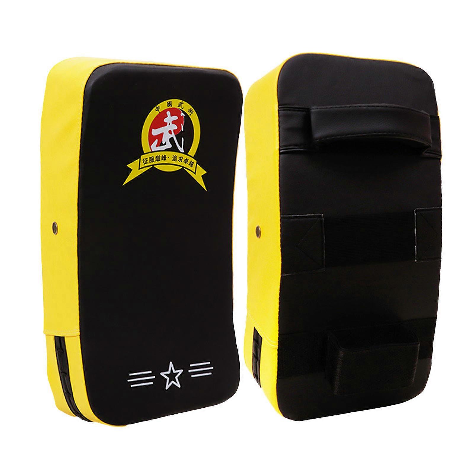 Taekwondo Kicking Target Pad Soft Portable PU Leather Fighting Hand Target for Maximum Shock Absorption