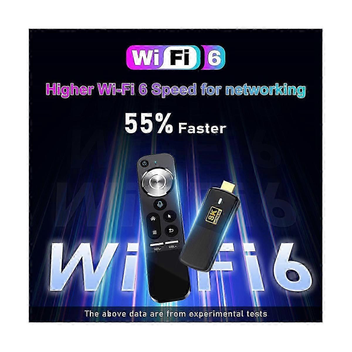 For H96MAX M3 TV Stick 2GB+16GB Android 13.0 Smart TV Box WiFi6 4Kx2K 265 HEVC RK3528 Set Top Box M