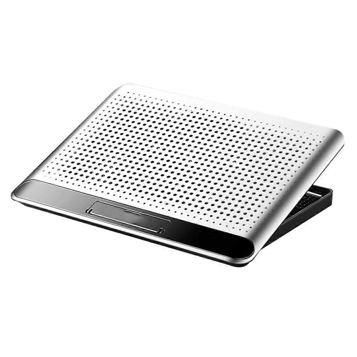 Laptop Cooler Fan - Aluminum Alloy Notebook Cooling Pad with Thin Design, Silent Operation, and 6-Bracket Adjustable Height