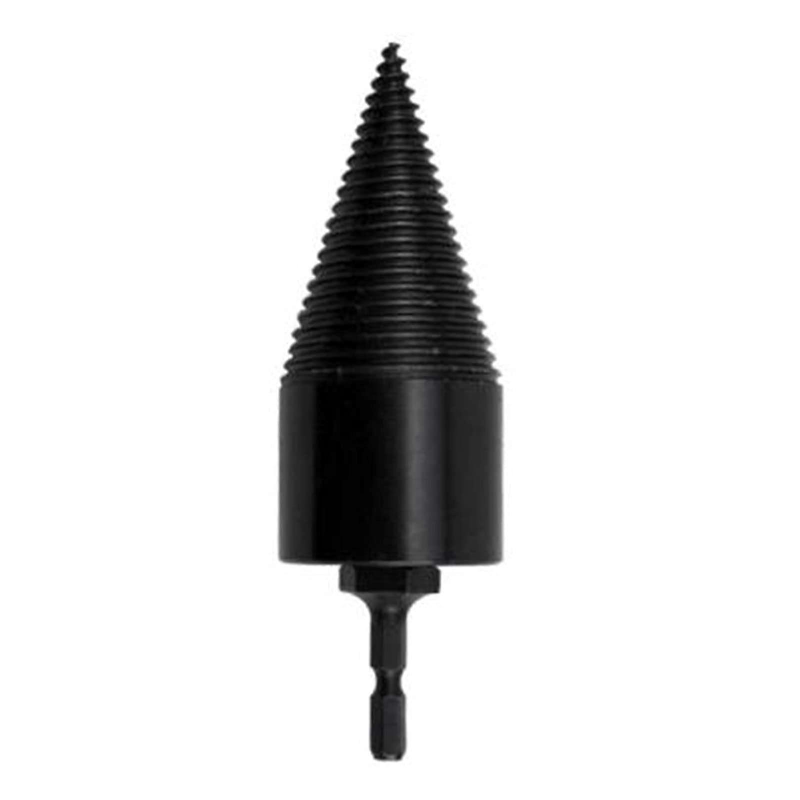 Firewood Distributor Drilling Tapered Reusable Hole Drive Steps Bore Split Drilling Tool 38mm Round Handle Wood Bit