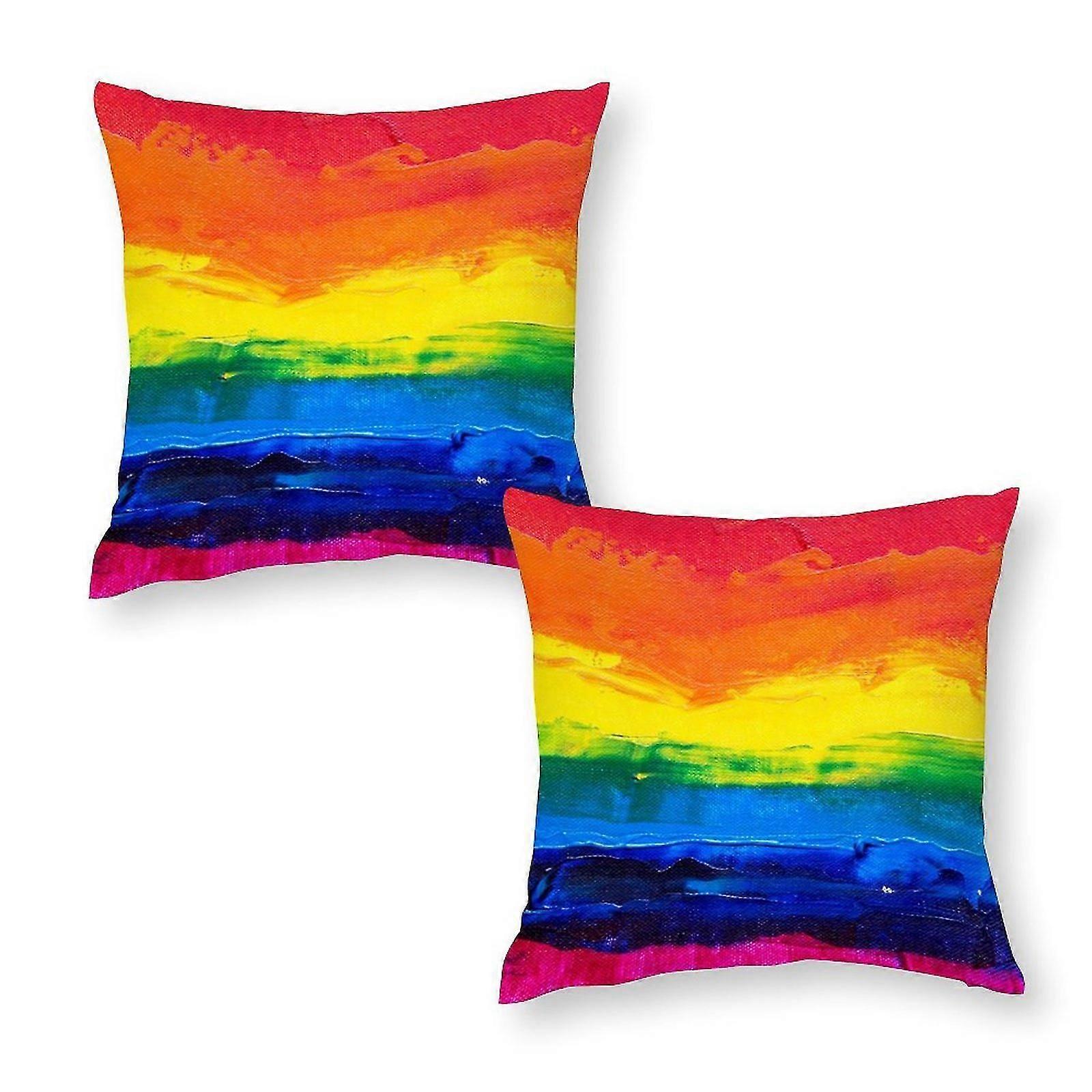 Abstract Painting Throw Pillow Covers Set