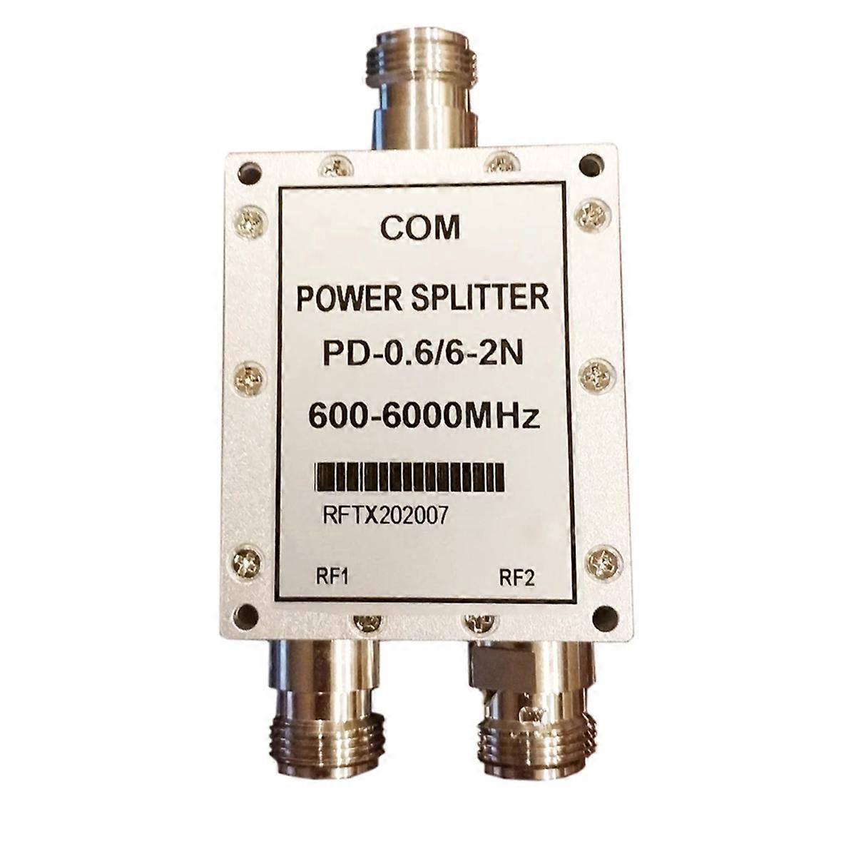 Two Power Divider N Type Radio Frequency Divider 600MHZ-6GHz 2.4G 5.8G One Point Two Power Splitter