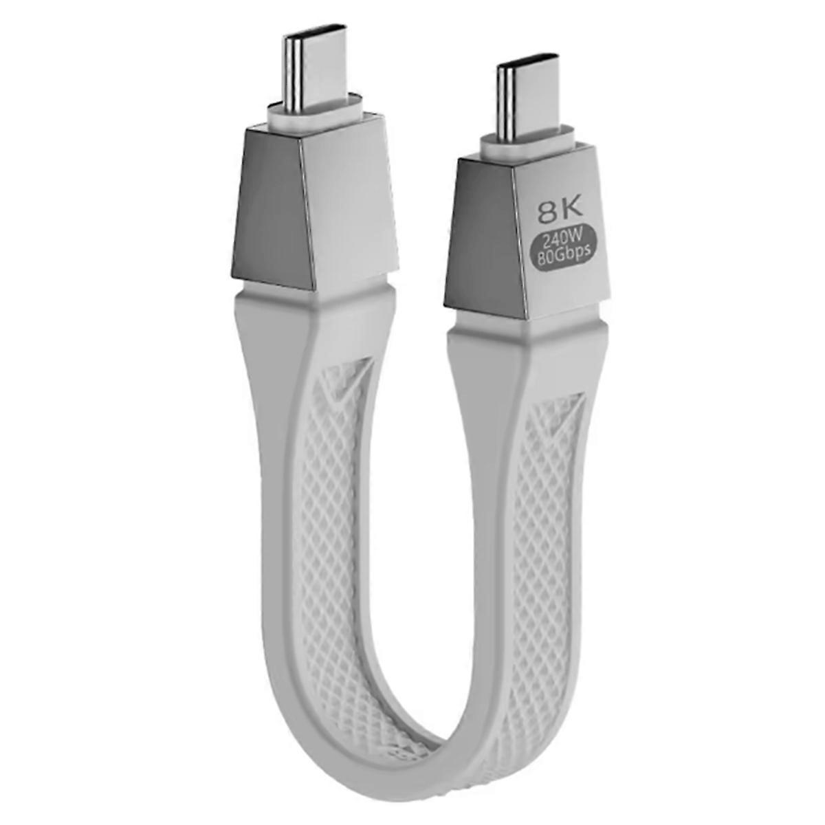 Usb4 2.0 Cable 80Gbps Gen4 Usb C To Egpu 16K White