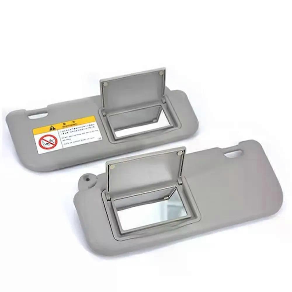 Unbrand 1pair Windshield Sun Visor Board Sun Shade Shield Sunshade Cover with Make-up Mirror Fit com
