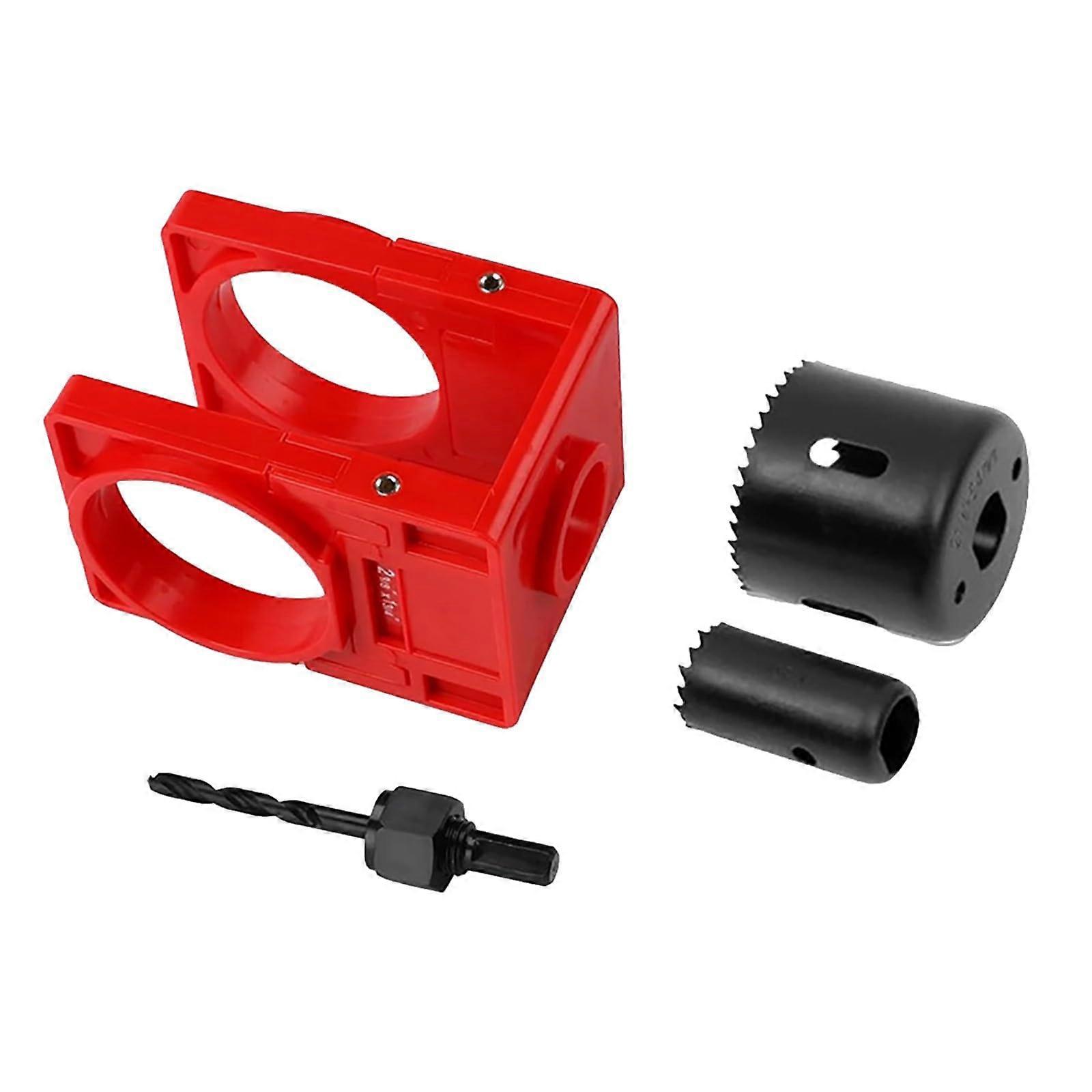 Carbon Steel Door Lock Installation Kit with Large ChipClearance Hole Saws Jig Guide Template
