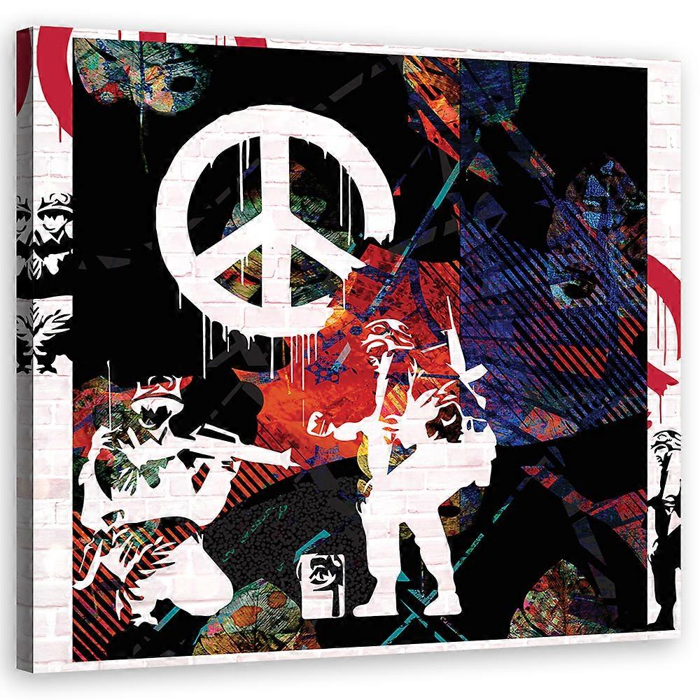 Lienzo, Banksy Peace Solders - 40x40