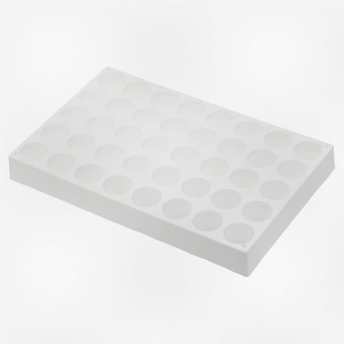 40-Well Stackable Test Tube Rack for Autosampler Vials, White 10ml Vial Tray Holder