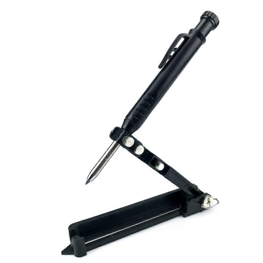 Construction Pencil, Multi-function Scribing Tool With Aluminum Alloy Body, Deep Hole Gauge And Clearly Visible Scale, Portable Design For Easy