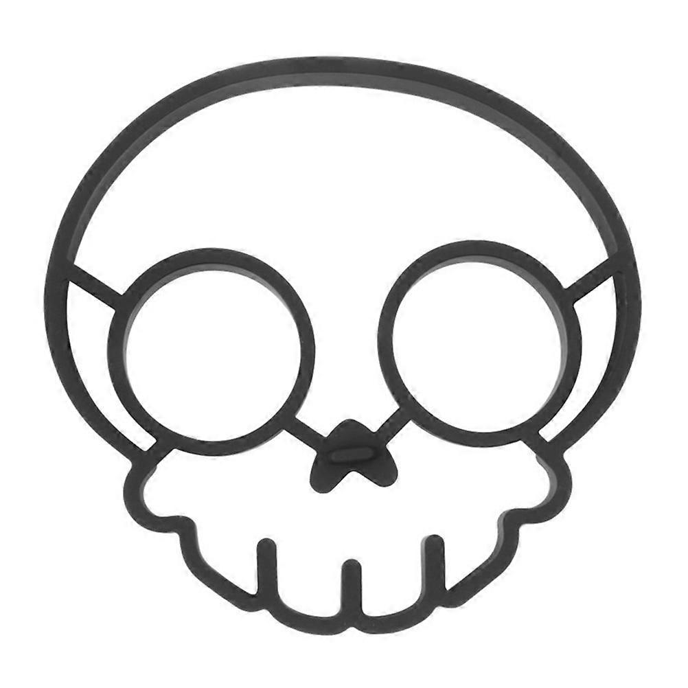 Funny Skeleton Head Fried Egg Silicone Non Stick Egg Shaper Ring Creative Pancake Form Mold Maker