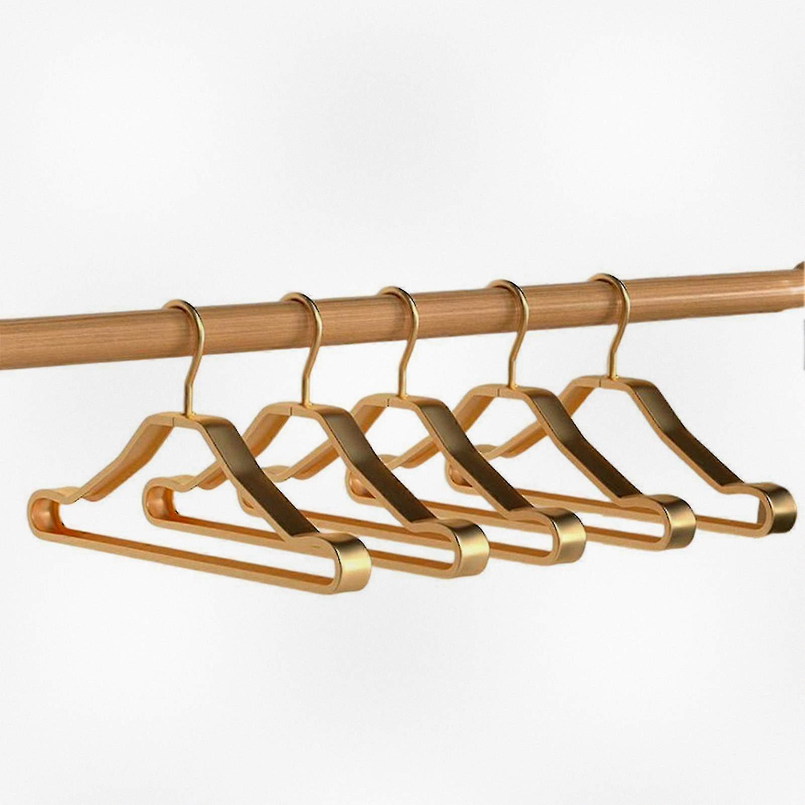 Set of 5 Non-slip Aluminum Clothes Hangers, No Trace Design for Hanging and Drying Clothes at Home