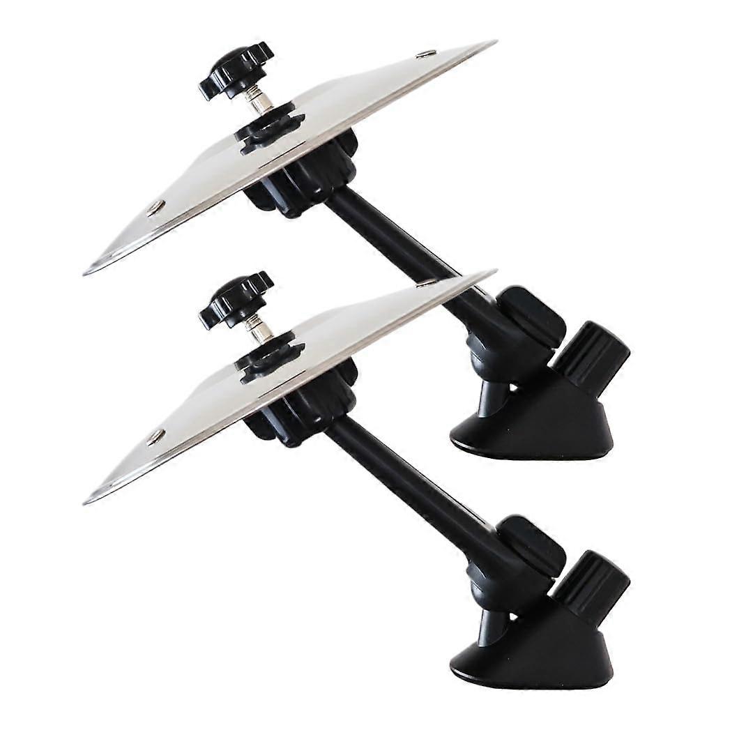 2 Pack Car Cymbal Air Vent Mounted – Mini Drum Crash Cymbal for Rhythmic Endless Fun on the Road Music Lover Gift (Silver, 14 cm Dia.)
