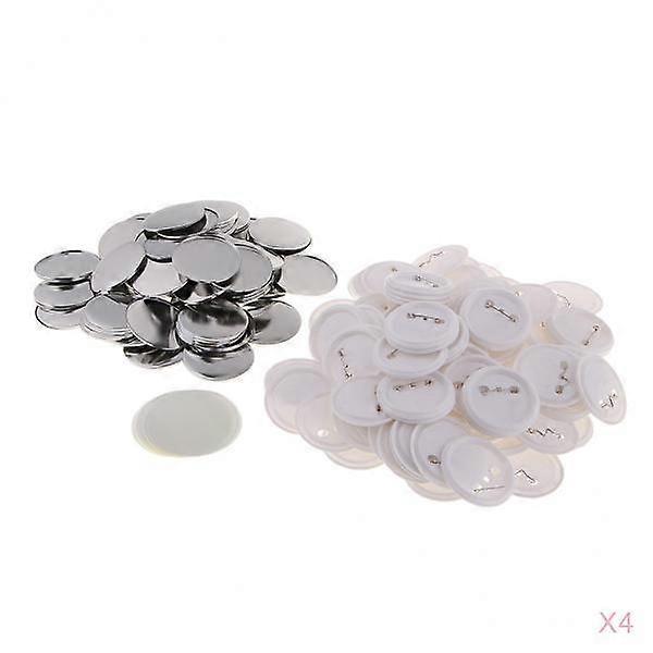 400pcs Button Components Badge Components DIY Lapel Buttons for Badge Making